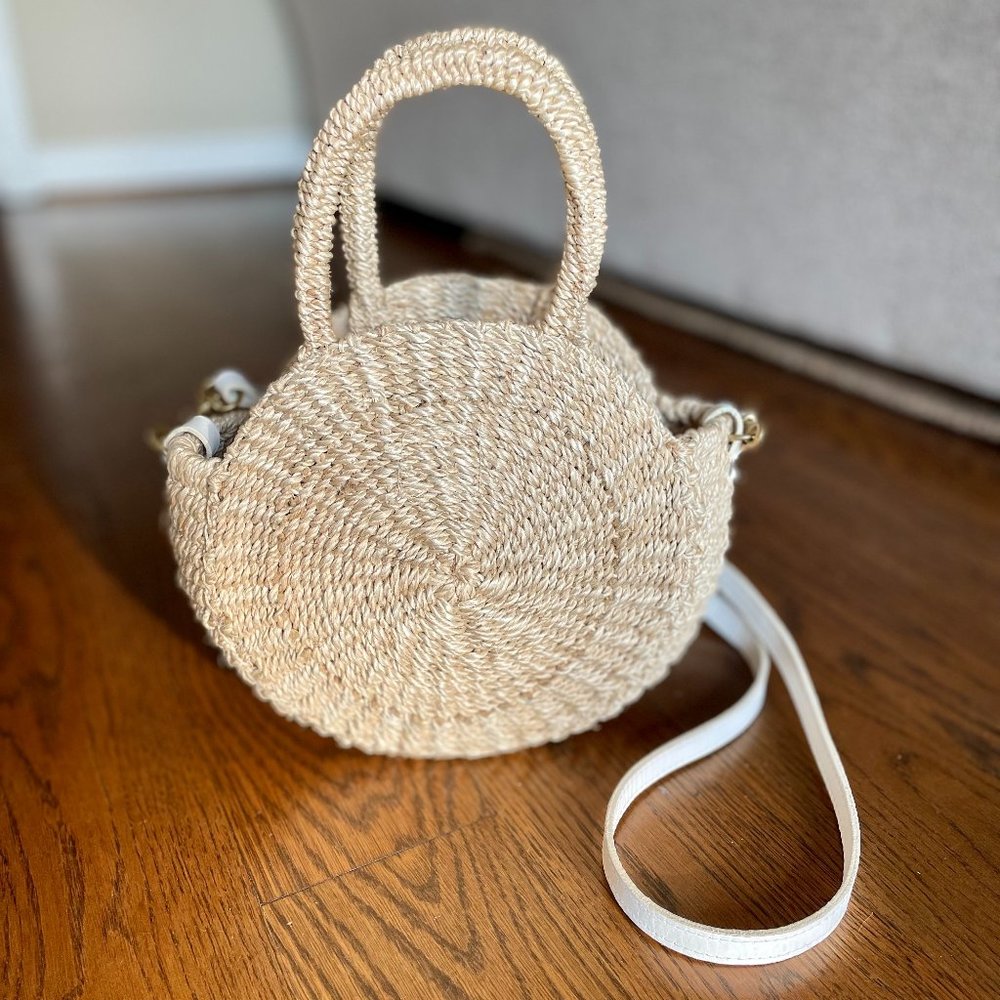Clare V. Petite Alice Straw Bag